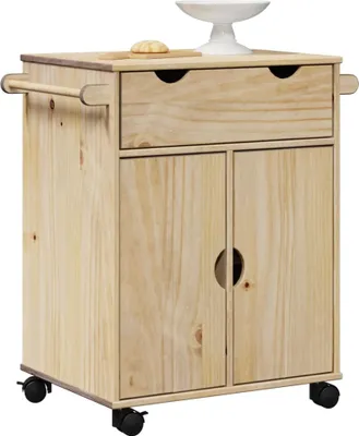 Produktbild von Küchenwagen OTTA 71x45x80 cm Massivholz Kiefer 4013464