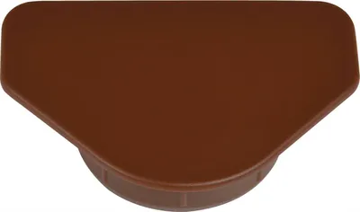 Obrázek produktu pro HENKE krycí víčko závěsu s krycí plochou ø 35 mm, tmavě hnědý plast