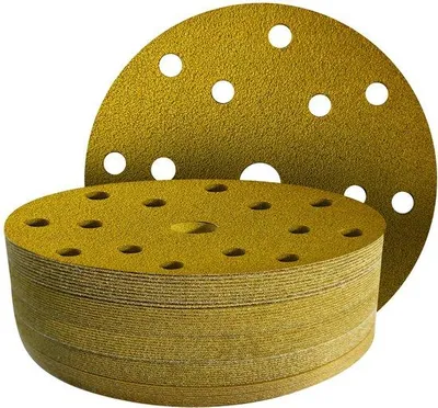 Immagine prodotto di Set di 40 dischi abrasivi da 150 mm, dischi abrasivi da 40-150 mm con 15 fori, compatibili con smerigliatrici eccentriche da 150 mm