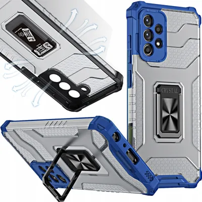 Obrázok produktu pre Kryt Crystal Ring Etui pre Samsung Galaxy A72 4G Blue