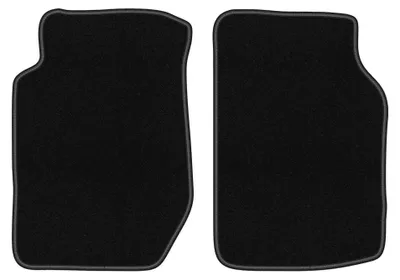 Produktbild von Velours-Fußmatten Vorne für Kia Sportage I 1995-2004 (SUV) – 2-tlg, Schwarz, passgenau – Wielganizator BASIC