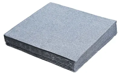 Produktbild von 200x Servietten 33 x 33 cm 1/4 -Falz 3-lagig silber