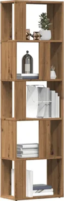 Productafbeelding van Maison Exclusive - Boekenkast, ambachtelijk eikenhout, 45x24x159 cm, houtvezel