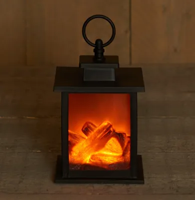 Immagine prodotto di Coen Bakker Lanterna LED per caminetto simulazione di incendio caminetto decorativo 6/18h timer 12x12x18,5cm