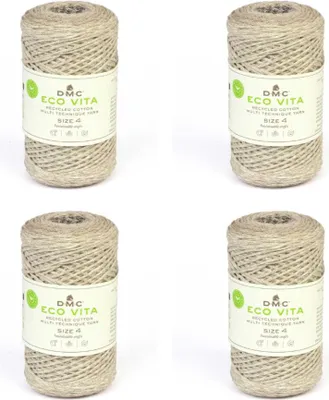 Image de 4 pelotes de DMC Eco Vita 4 Multico – 80 % de coton recyclé et 20 % de polyester (couleur 311)