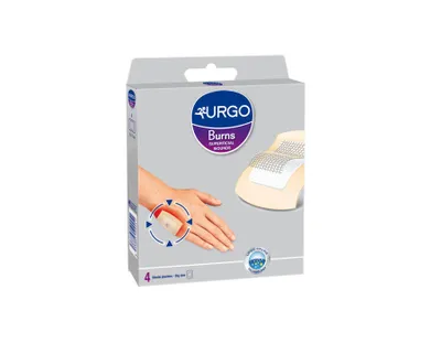 Produktbild von $ Urgo Verbände für Verbrennungen und oberflächliche Wunden groß 4 Stück