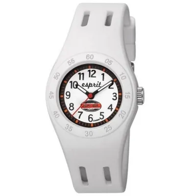 Produktbild von Esprit ES103464005 Kinderuhr fun racer white weiß Silikonband 30m