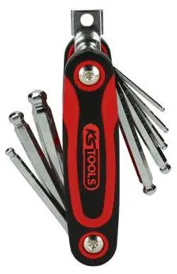 Produktbild von KS Tools 158.3520, Steckschlüssel-Set, Schwarz, Rot, Chrom-Vanadium-Stahl, DIN ISO 2936, 440 g