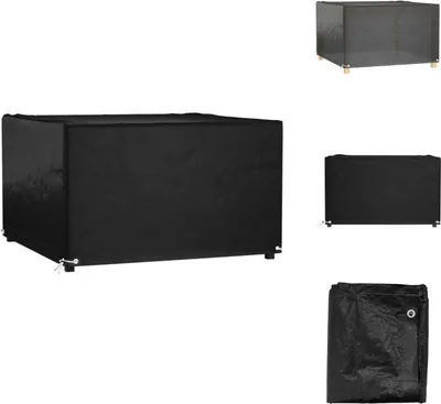 Obrázok produktu pre vidaXL Kryt na záhradný nábytok 8 očiek 132x132x80 cm štvorcový - Ochranné kryty na záhradný nábytok