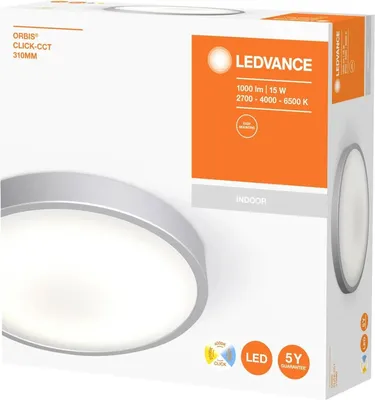 Produktbild von Ledvance LED Deckenleuchte Wandlampe Orbis Weiß Ø31cm 15W 1000lm Click-CCT 2700K 4000K 6500K