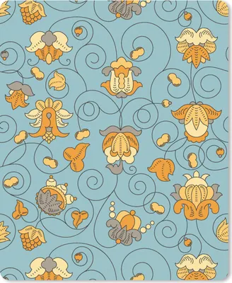 Produktbild von MuchoWow® Mauspad Mousepad Muster - Vintage - Blumen 19x23 cm - Mousepads - Maus Mat - Pad - Mausunterlage - Mauspads - Spielen