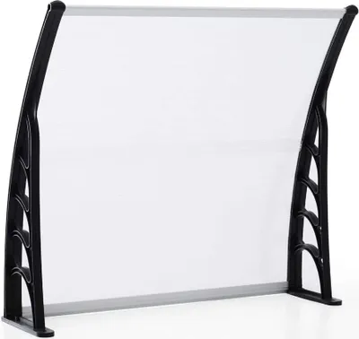 Obrázek produktu pro Baldachýn předních dveří 150 cm Baldachýn předních dveří Baldachýn Pent Roof Clear Door Canopy pro vnější ochranu proti slunci