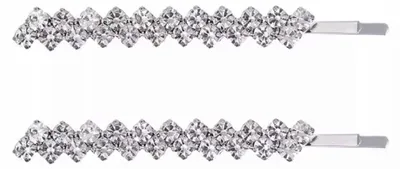 Produktbild von Sajbazar Silberne Elegante Haarnadeln mit Kristallen