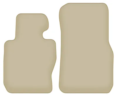 Image de Tapis de sol avant velours PREMIUM beige compatibles avec BMW 3 F30 (2012-2019, berline xDrive) – avec fixations – sur‑mesure