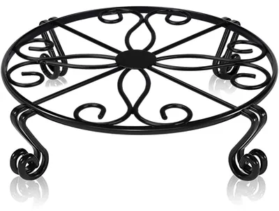 Image de Omgoods - Support de plante noir pour pot de fleurs