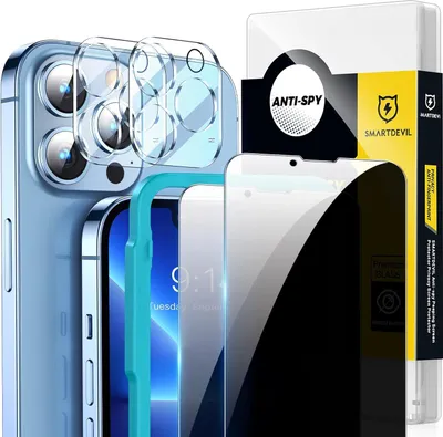 Obrázek produktu pro SMARTDEVIL tvrzené sklo 9h pro iPhone 13 Pro, 6,1" sada 2 kusů