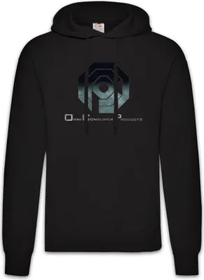 Produktbild von Urban Backwoods Omnicorp Logo I, Herren Hoodie, Farbe: Schwarz, Größe: 2XL