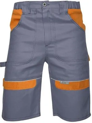Zdjęcie produktu dla Spodenki robocze ARDON®COOL TREND, krótkie spodnie robocze, sportowe, wygodne, szaro-pomarańczowe, rozmiar 62