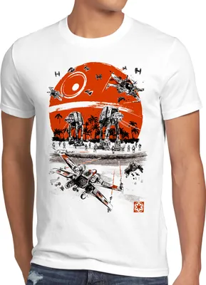 Produktbild von A.N.T. Scarif Strandoffensive Herren T-Shirt rogue at-at todesstern