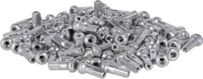 Immagine prodotto di DT Swiss N0AF20120N0100 Nipplo per raggi Hidden 2.0 x 12 in alluminio anodizzato, nipplo a testa tonda per raggi, argento (confezione da 100)