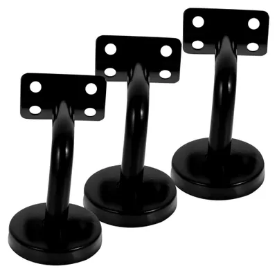 Produktbild von 3 Stück Edelstahl Handlauf Wandhalterung Schwarz für Treppengeländerstütze