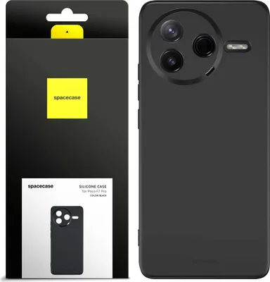 Obrázek produktu pro Silikonové pouzdro SPACECASE Silicone Case pro Poco F7 Pro Černá