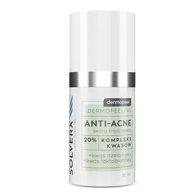 Image de SOLVERX Dermopeel Anti-Acné Dermopeeling - Complexe d'acides 20% (azélaïque, lactobionique) 30ml