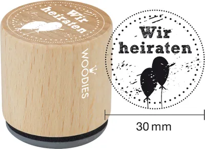 Produktbild von Stempel Woodies Wir heiraten