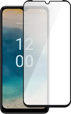 Produktbild von Nokia G22 Displayschutz - Full-Cover 9H Panzerglas - Schwarz