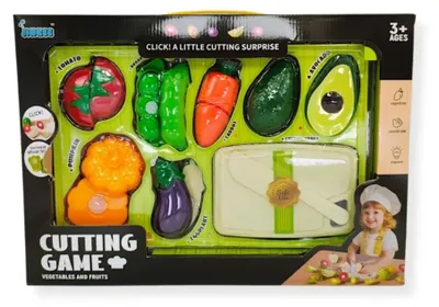 Productafbeelding van Groenten snijset met snijplank - Jinkee, 8 stuks, 3+ jaar