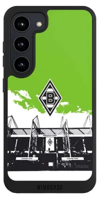 Produktbild von NIVOCASE Handyhülle für Samsung Galaxy S23  Hülle NIVOpure Case Schwarz Borussia Mönchengladbach Fanartikel Stadion