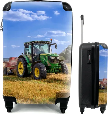 Produktbild von Kufr Příruční zavazadlo na kolečkách Malý cestovní kufr na 4 kolečkách Traktor - farma - seno - pole - slunce - venkov - Velikost kabiny < 55x40x23 cm
