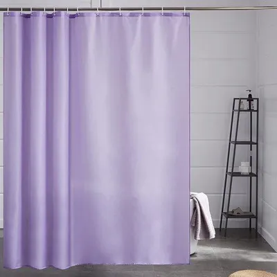 Produktbild von Duschvorhang Purpur Wasserabweisend - 200x200 cm mit 12 Haken