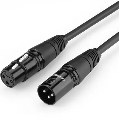 Produktbild von Ugreen Audio / Verlngerungs / Mikrofonkabel XLR (weiblich) - XLR (mnnlich), 3 m, Schwarz