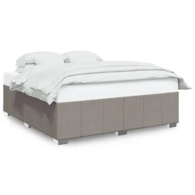 Produktbild von vidaXL Bettgestell ohne Matratze Taupe 200x200 cm Stoff