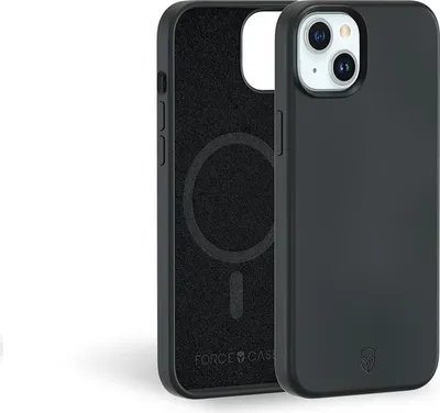 Image de Coque Silicone Renforcée MagSafe pour IP15 Plus Noire