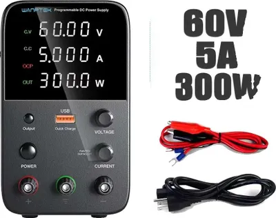Obrázek produktu pro Stejnosměrný napájecí zdroj, nastavitelné napětí, výstup 10 A, WPS605H 60V 5A