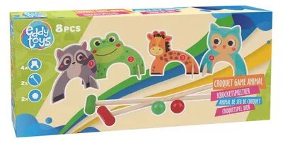 Obrázek produktu pro Eddy Toys kroketová hra zvíře 8 kusů