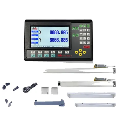 Immagine prodotto di Sistema di visualizzazione digitale, misure ad alta risoluzione, ampio intervallo di lunghezza del processo, GCS909-2 LCD DRO SET