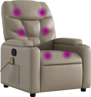 Immagine prodotto di vidaXL Sedia per massaggi cappuccino-marrone in Pelle finta