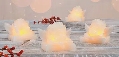 Produktbild von Flammenlose LED Kerze "Engel"