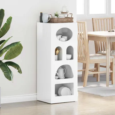 Obrázek produktu pro vidaXL Příborník vysoký lesk bílý 40 x 35 x 100,5 cm materiál na bázi dřeva
