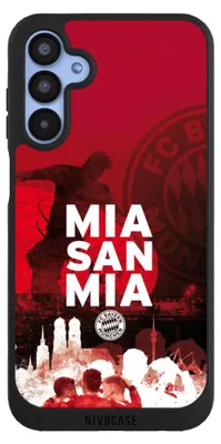 Produktbild von NIVOCASE Handyhülle für Samsung Galaxy A15 5G  Hülle NIVOpure Case Schwarz FC Bayern München FCB Mia San Mia
