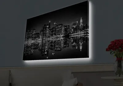 Produktbild von Opviq, 4570HDACT- LED4559, Bunt, Leinwandbilder, 45 x 70 cm, 100% Wildleder -Leinwand