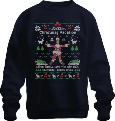 Produktbild von National Lampoons Christmas Vacation Clark Griswold Weihnachten Uni Sweatshirt Pullover, Navy, S