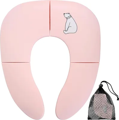 Produktbild von Faltbarer Toilettensitz Kinder Toilettensitz,Reise Klappbar WC Sitz Kinder,Toilettensitz Kinder Unterwegs,Toilettentrainer Sitzverkleinerer Toilette