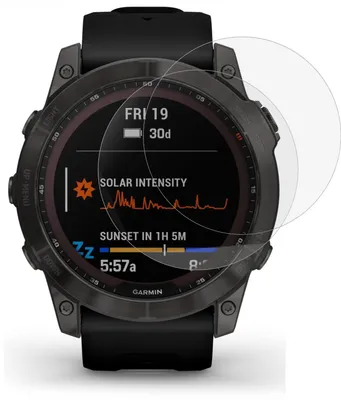 Image de Verre trempé pour Garmin Fenix 7 / 7 Solar / 7 Sapphire Solar [2 pièces] Verre de protection en verre trempé verre de protection d'écran film de protection en verre Phonillico®