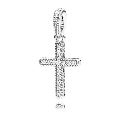 Produktbild von Anhänger Classic Cross Sterlingsilber Zirkonia'