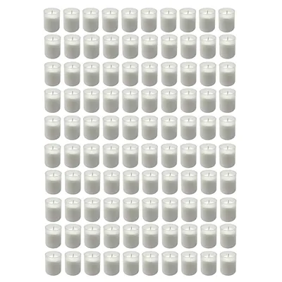 Produktbild von 100er Set Grablicht Weiss | Grabkerze Kleine Friedhofskerzen | Grabbrenner Nr.40 Gedenkkerze | Grableuchte Trauerlicht | Grablichtkerze Grabdekoration