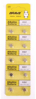 Produktbild von 24x 10er Set Alkaline Knopfzellen LR621/364, 1,5V  AG1 Armbanduhren 240 Stück